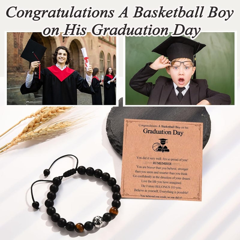 EFVISD Store Soccer Football Basketball Baseball Hockey Bracelet Gifts for Boys Players Team Lovers Son Grandson Brother Nephew Friend as Birthday/Valentines Day/Graduation/Back to School/Christmas Gifts - Image 2